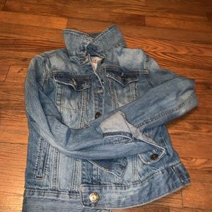 Light wash denim jacket